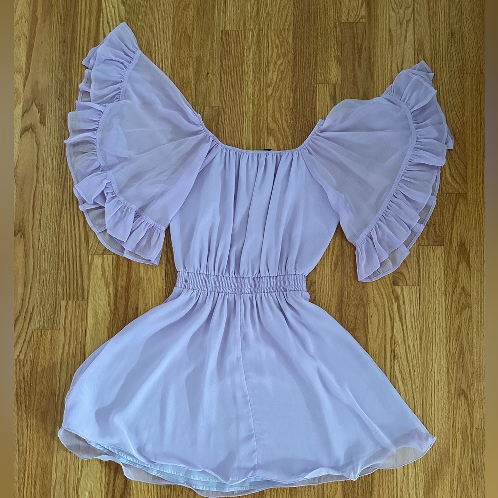 Revolve Endless Rose Ruffle Mini Dress - Picture 3 of 4